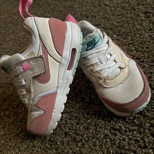 Nike Kids Pink and White Sneakers